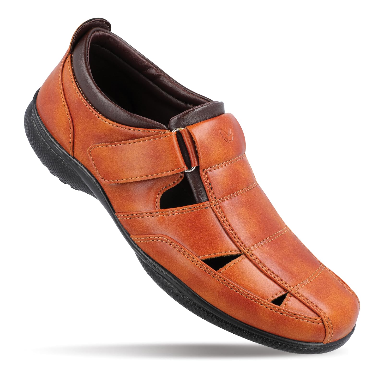 WALKAROO WF6255 Mens Roman Sandals for formalwear and regular use -Tan (B0CJ8TGD2V) Amazon Price History, Amazon Price Tracker