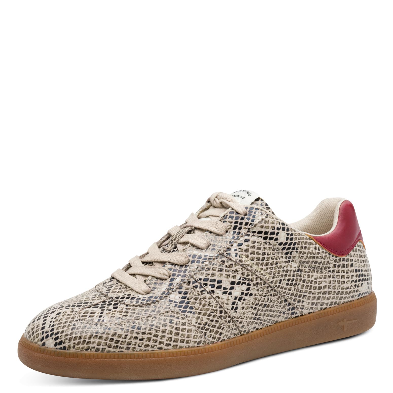 Tamaris Women's Damen Sneaker Low 1-23634-45, Beige Snake, 7.5 UK