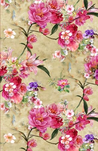 Carnet d'adresses: Répertoire téléphonique alphabétique, A à Z, Pour + de 400 contacts, Cahier répertoire à compléter, Couverture rigide, Petit format, Motif Fleur, 14x22 cm.