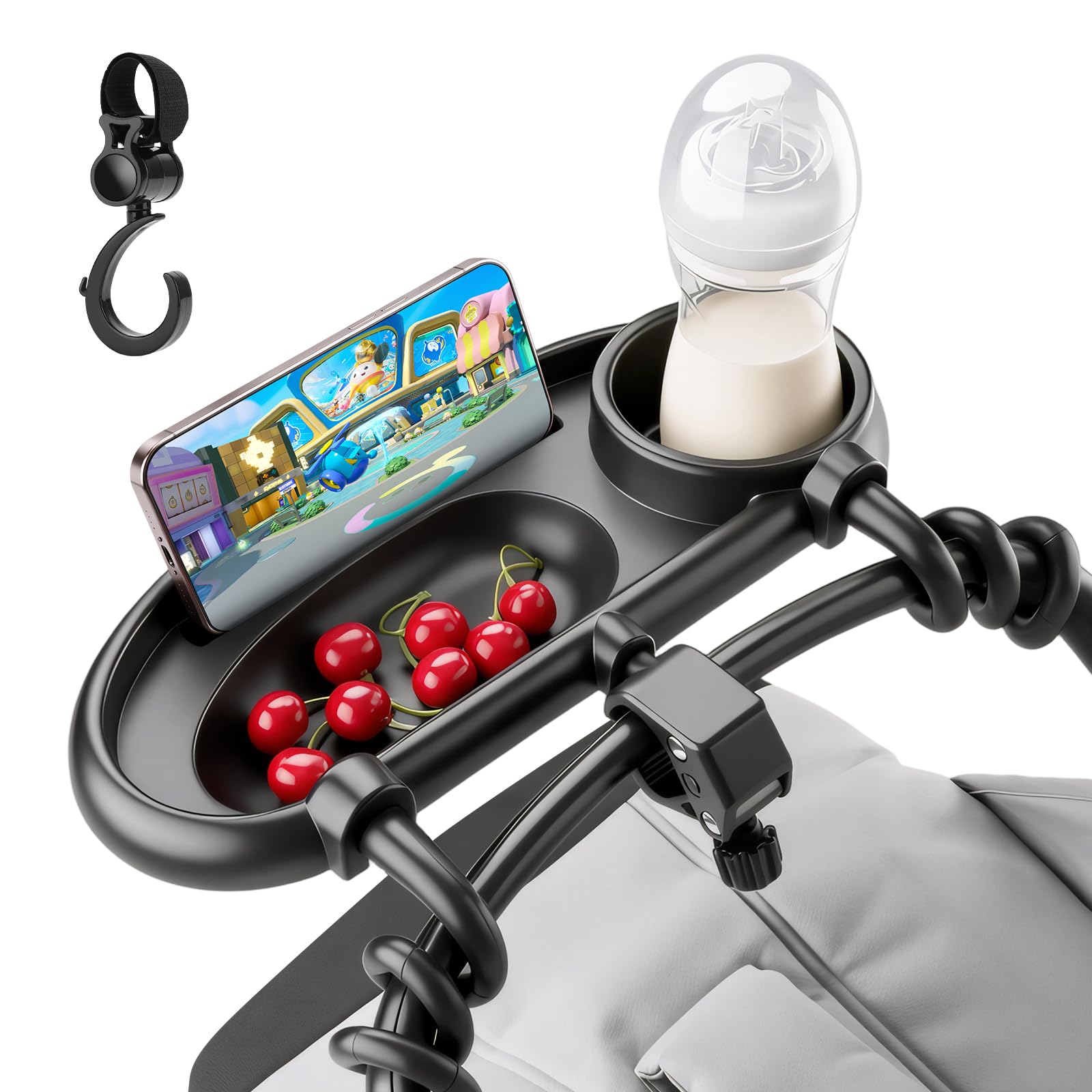 View 1 of MYPIN 4 in 1 Universal Stroller Tray with Cup Holder