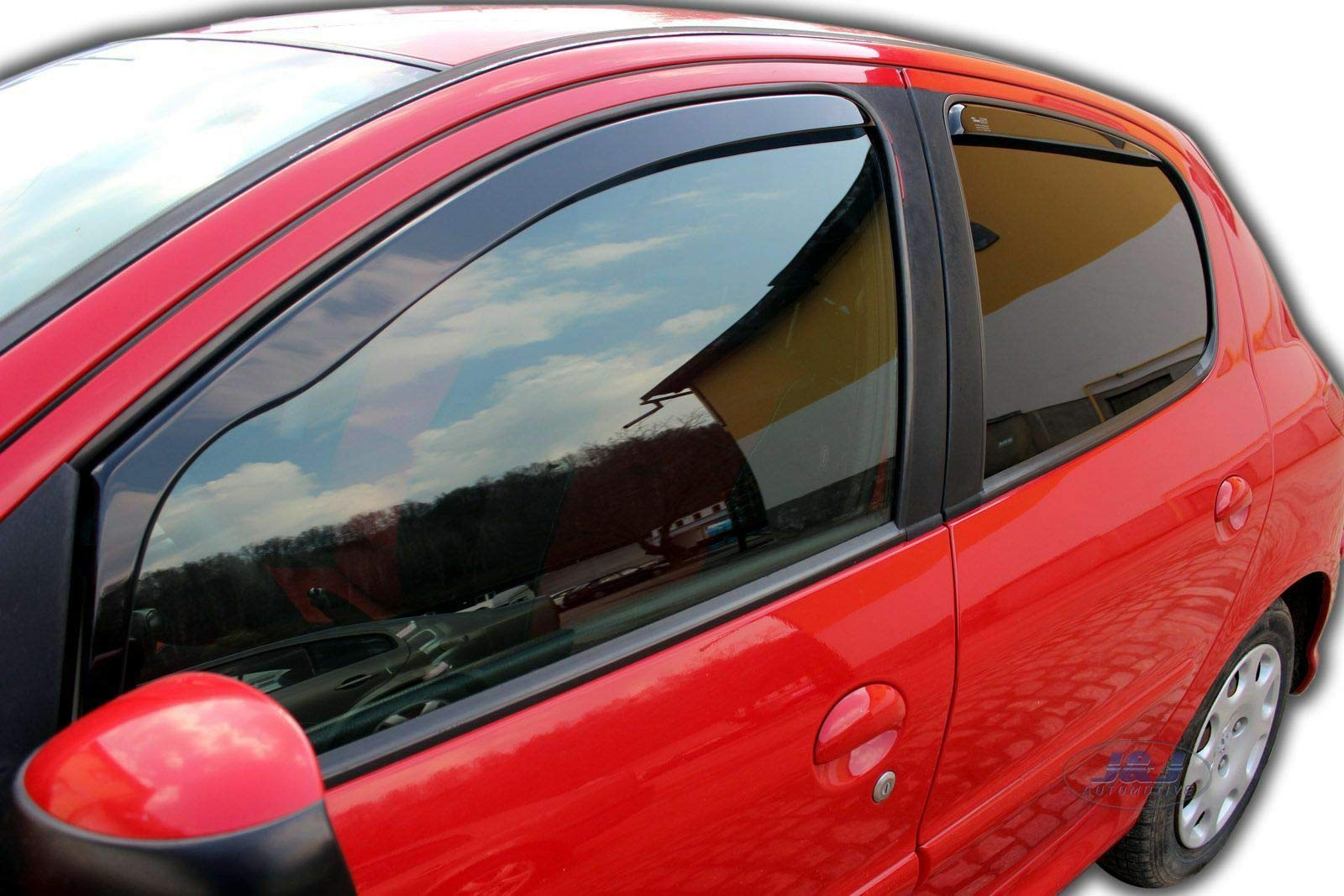 Heko Déflecteurs D'Air Pour Clio 2 5 Portes 1998-2005 - Lot 2 Pièces - Aérodynamiques Et Silencieux