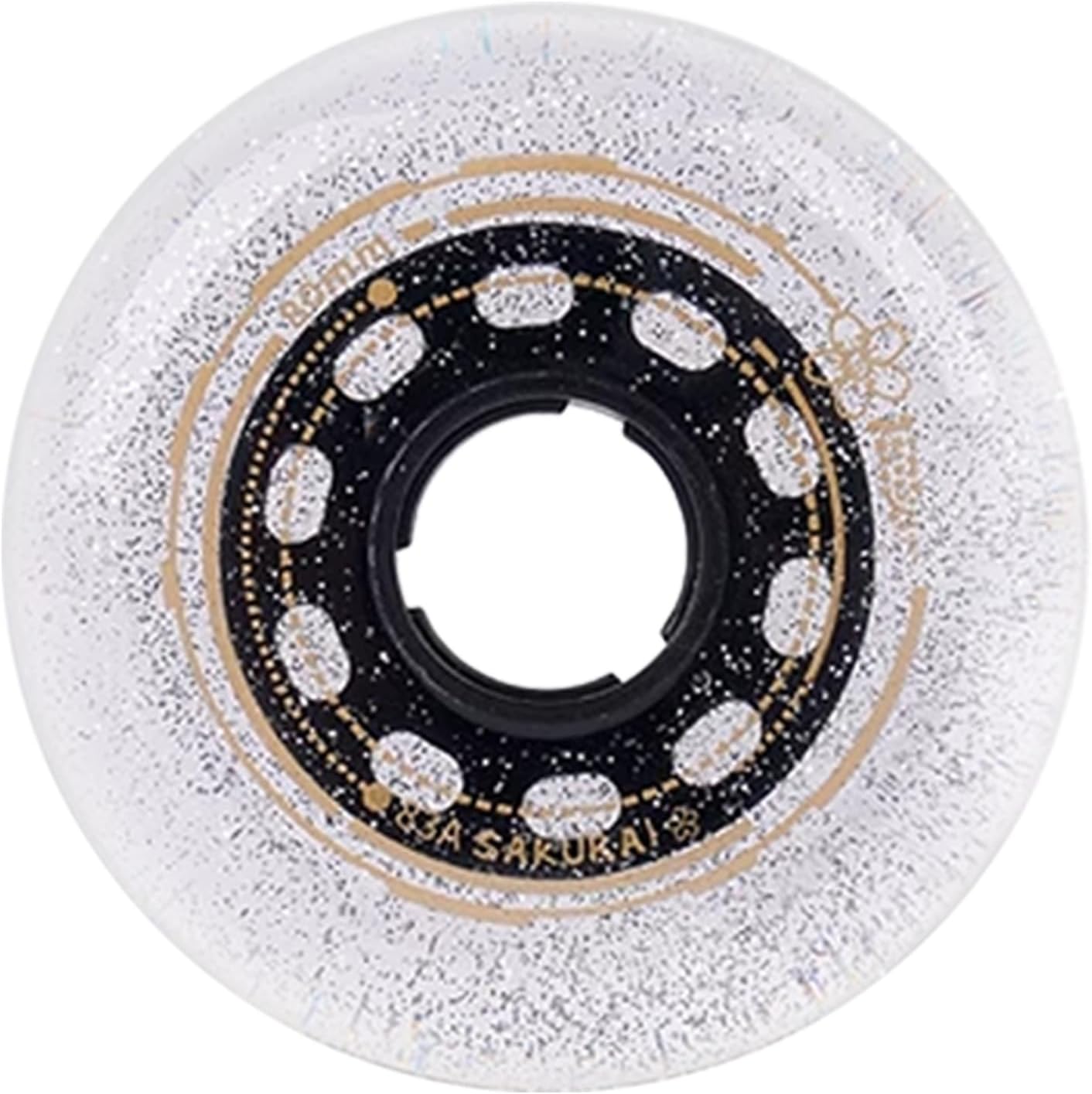 Skate Wheels Replacement, 4 Pack Inline Skate Wheels 72mm/76mm/80mm 83A Indoor/Outdoor Roller Skate Wheels, Roller Blade Skating Wheels, Training Wheels