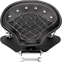 Vista 14 de Asiento de Conducción para Motocicleta Bobber Asiento Solo con Kit de Soporte de Montaje de Base con Resorte de Reemplazo para Harley Davidson