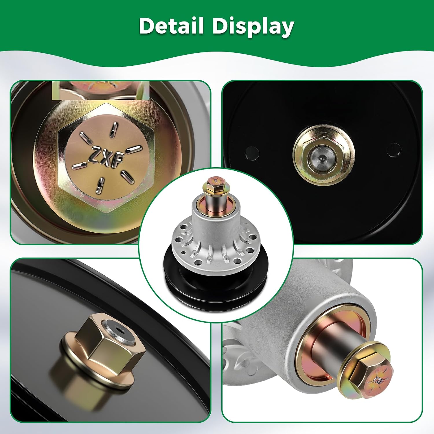 Mower Spindle Compatible with Ex Mark La zer Z HP with 52-Inch Deck, Spindle Assembly Compatible with LHP5223KC, LHP5223KA, LHP5220KC, Replacement for 103-8280 1-654586 1-413330 1-633686