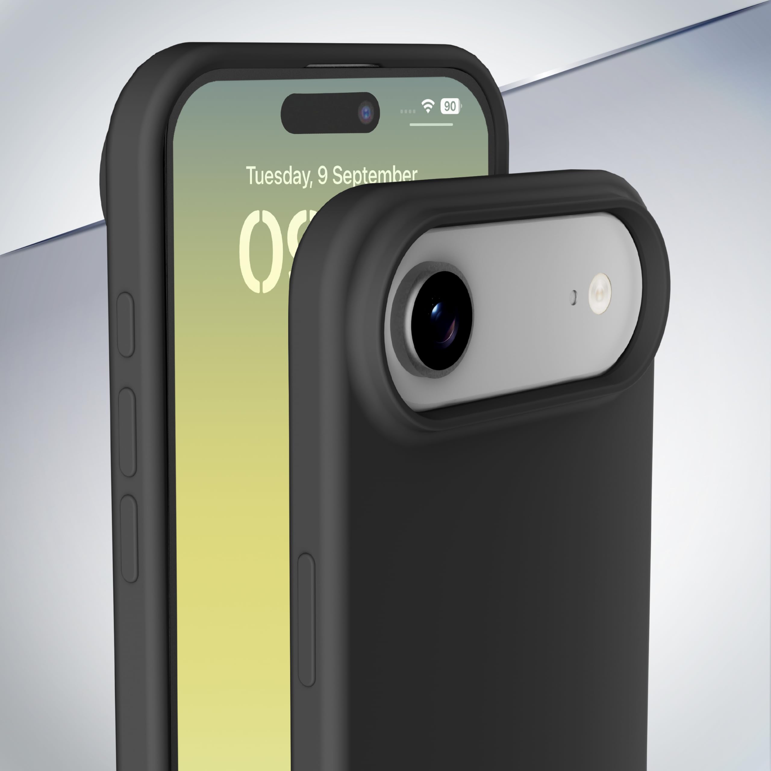 Cellularline Sensation - IPhone 13 Pro Custodia In Silicone Soft Touch Con Tecnologia Antibatterica Microban Integrata Nero 8018080424694