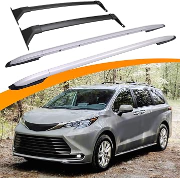 4PCS Roof Rack Cross Bars Fit for Toyota Sienna 2021-2026 200 LBS Side Rails Crossbar Cargo Accessories
