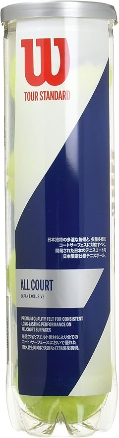 Amazon Wilson ウイルソン 硬式テニスボール Tour Standard ツアー スタンダード 公認 I T F J T A 1缶 4球入り Wrt ウィルソン Wilson ウイルソン プレッシャーライズド ボール