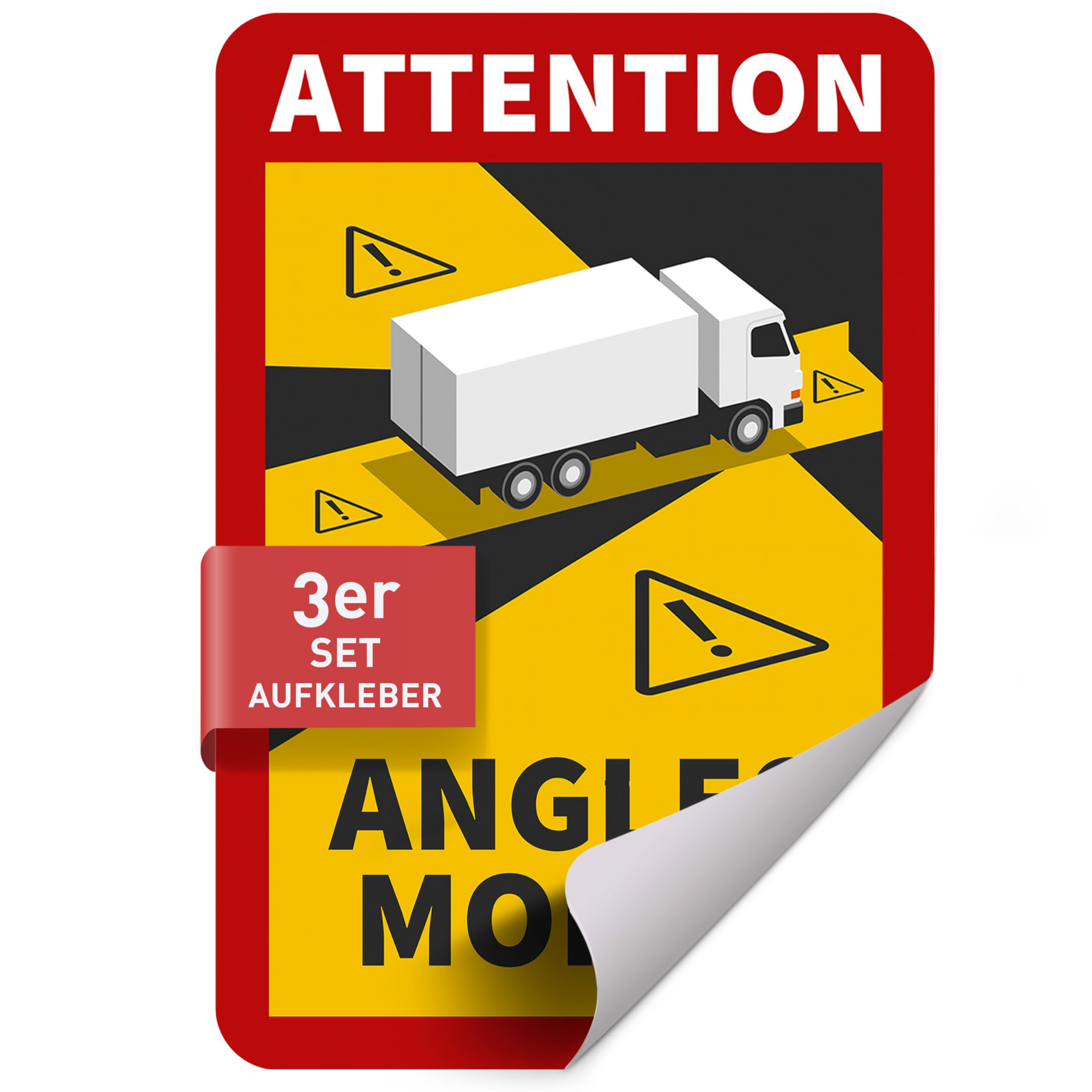 Warnschild 'Vorsicht! Explosionsgefahr' – 13,1x18,5 Cm, Selbstklebende Folie, UV-beständig – Made In Germany