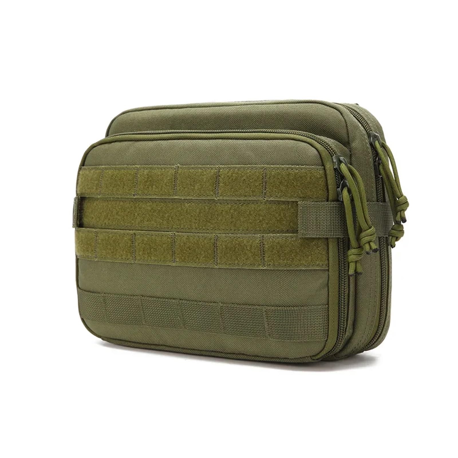 Sac à outils multifonction double couche vert militaire pour homme actif - 8