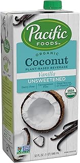 Pacific Foods Organic Coconut Unsweetened Vanilla Plant-Based Beverage, 32oz