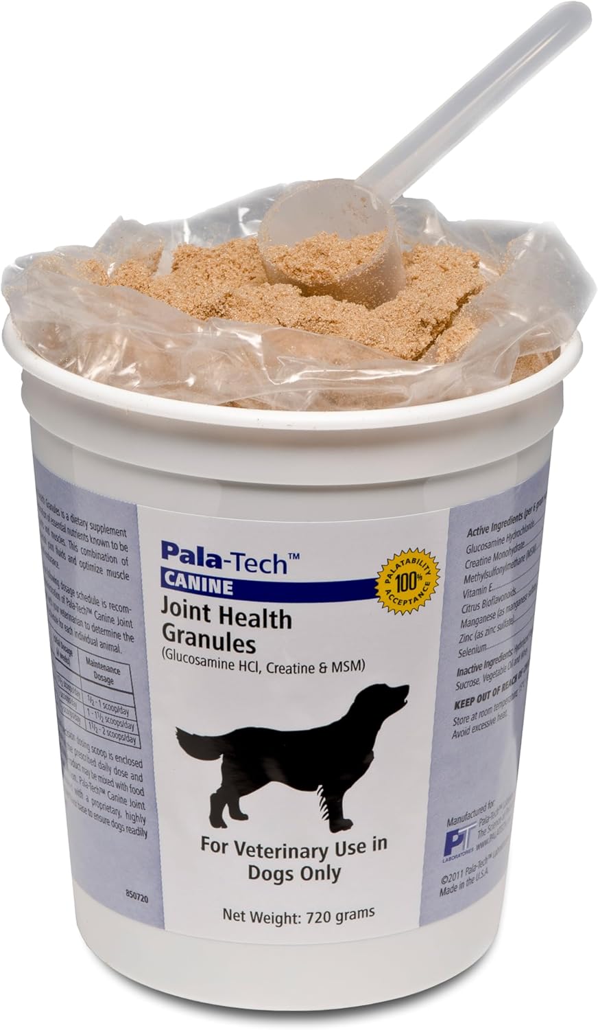 Canine Joint Health Granules – Joint Supplement for Dogs with MSM & Creatine – Glucosamine for Dogs – Promotes Hip & Joint Health -720 gm