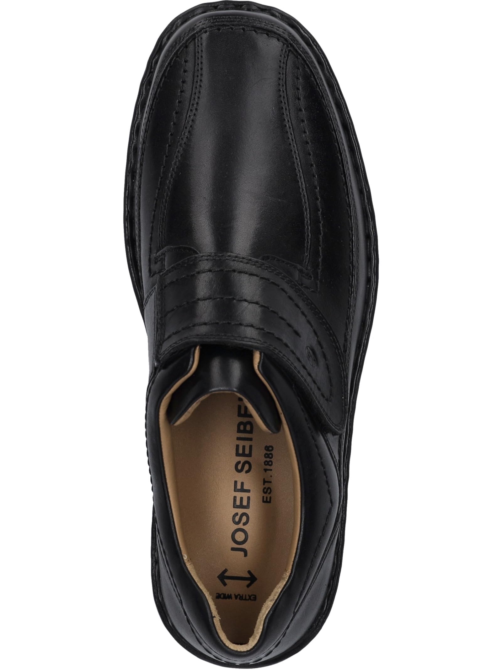 Josef Seibel Bradfjord 06 Herren Slipper | Klassischer Halbschuh aus Echtleder | Mit Klettverschluss