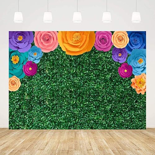 Miniatura 9 de MEHOFOND Pancarta de fondo para fiesta temática mexicana, festival mexicano, cumpleaños, decoración de fiesta, hojas verdes, fondo de fotografía,