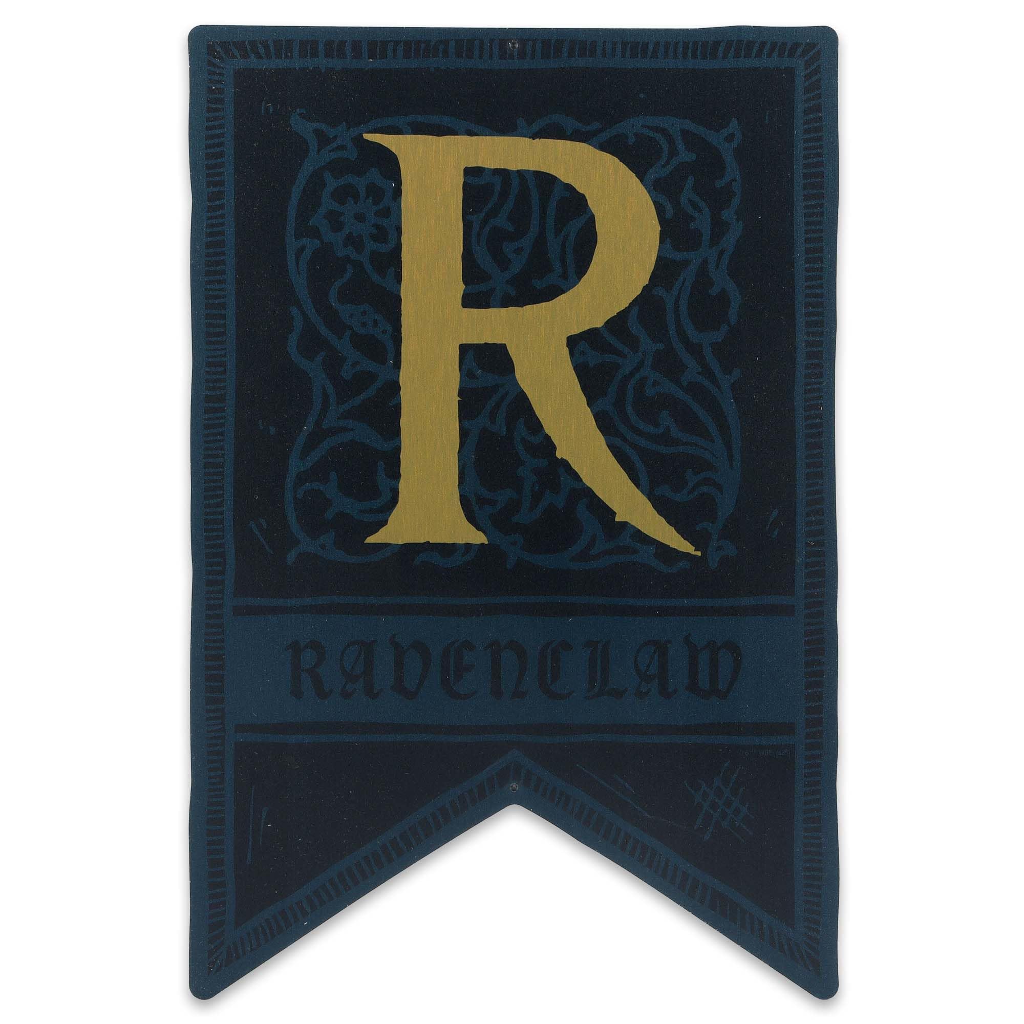 Harry Potter Ravenclaw - Banderín de metal para decoración de pared | Cartel vintage Ravenclaw para sala de cine u oficina