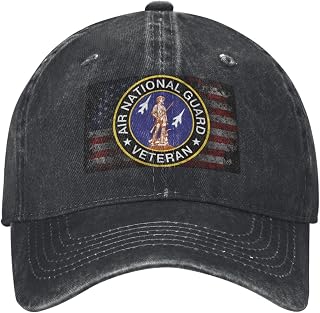 Vintage US Air National Guard Veteran Seal Casquette Adult Baseball Cap Adjustable Men Women43 Black