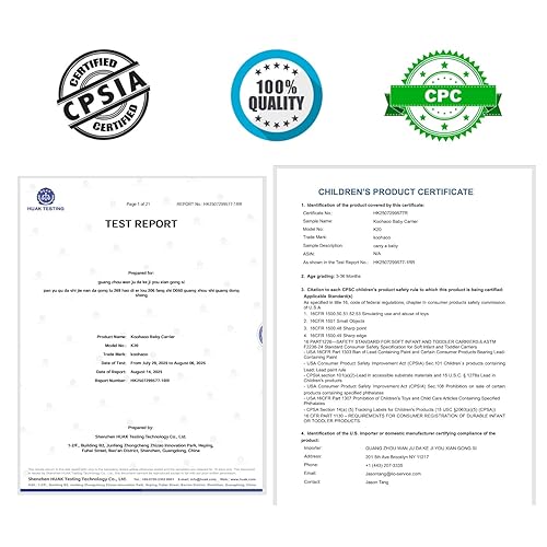 Miniatura 7 de Portabebés para recién nacidos a niños pequeños, ergonómico, acogedor y ligero, de algodón suave de alta calidad, transpirable, portabebés con