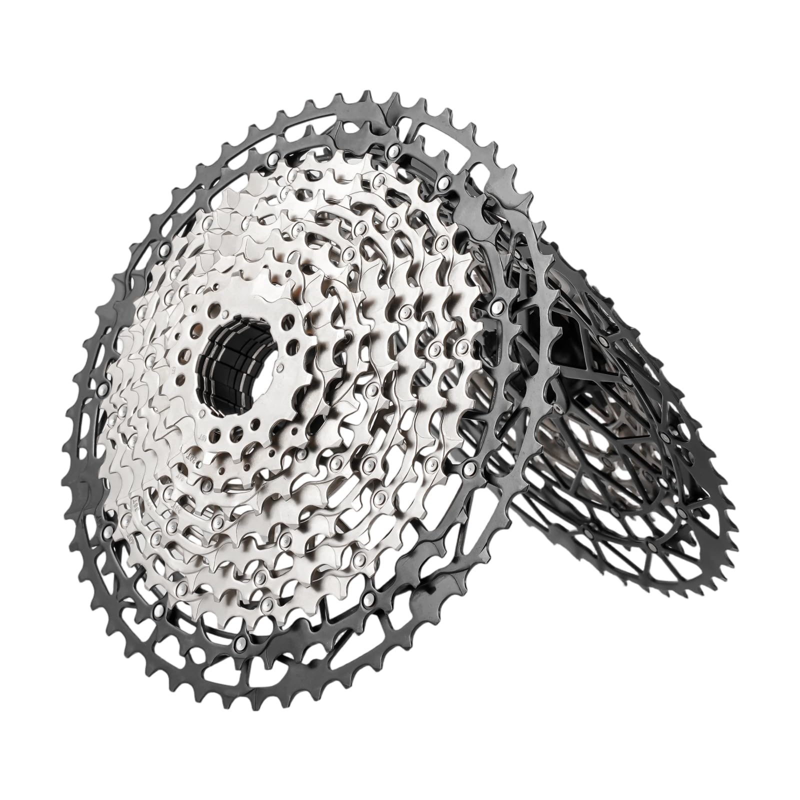 Cassette VTT 9/10/11/12/13 vitesses 11-40T/42T/46T/48T/50T/52T 9-13 vitesses Structure HG Cassette de vélo légère Compatible avec Shimano Ultegra Sunrace Sram