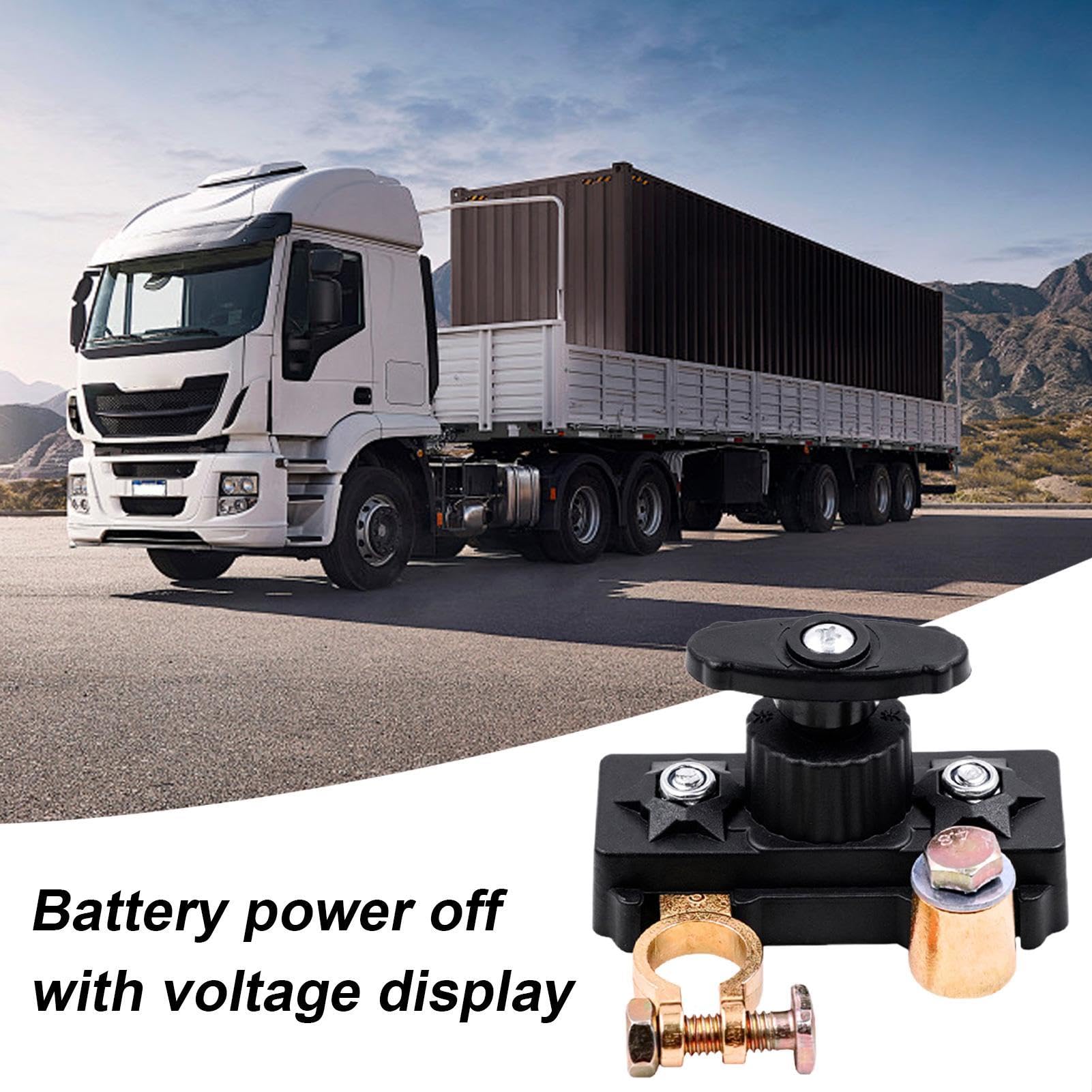 Interruttore Stacca Batteria Auto - 12V 24V Disconnessione Di Batteria per Auto | Controllo Alimentazione Veicolo | Per Camion Camper Barca Rimorchio Trattore Fuoristrada Overlanding