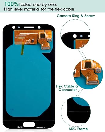 for Samsung J7 Pro LCD Screen Replacement SM-J730G/DS,Galaxy J730F J730G J730GM J730DS AMOLED LCD Display Screen and Touch Screen Digitizer Panel Repair Parts Assembly Black