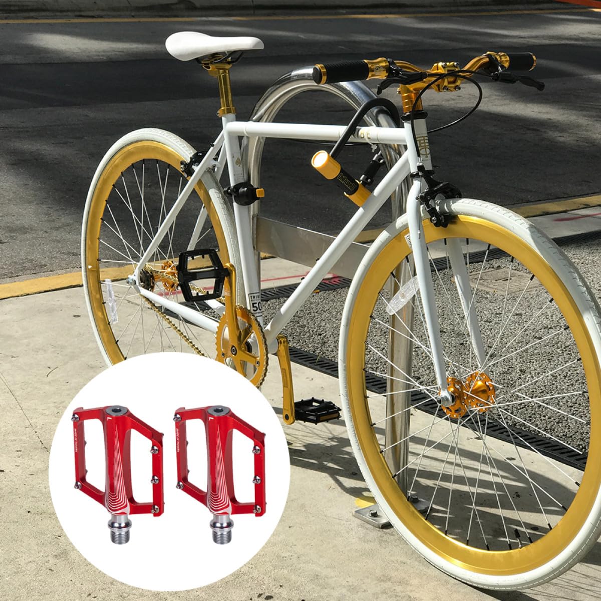 SUPVOX 2 Pedali Bici Cnc Antiscivolo Pedalata Assistita e Sostituzione Facile Accessorio Ciclistico e Resistente per Mountain Bike e