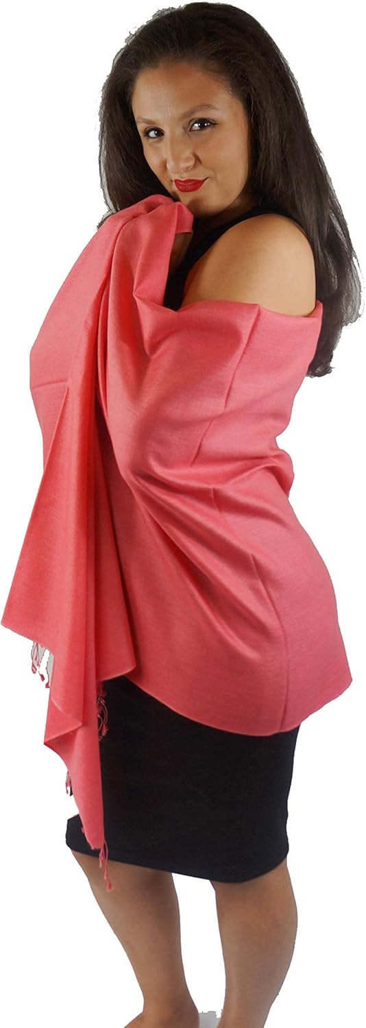 Solid Pashmina Shawl, Scarf, Wrap & Stole(Regular size)