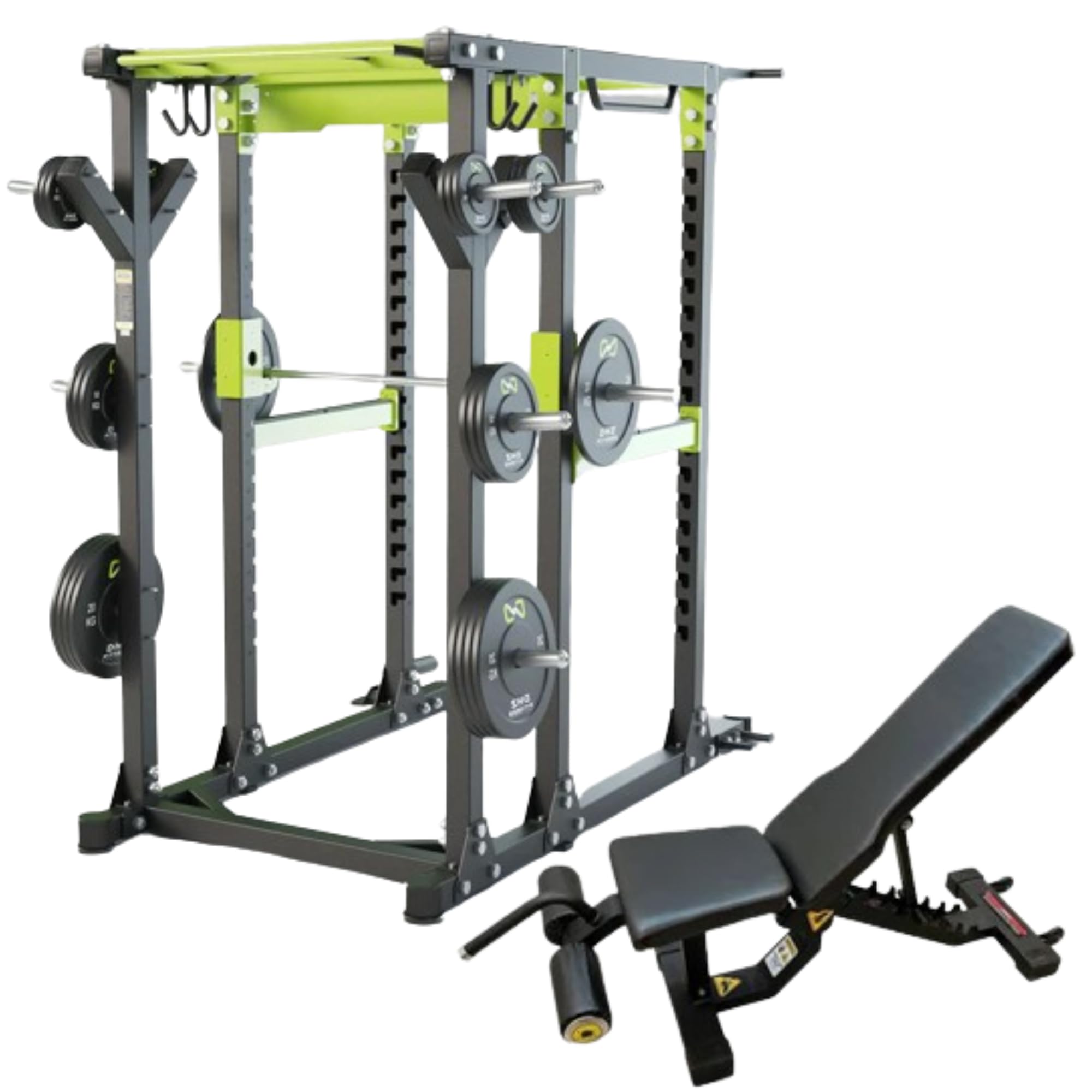 Gamma Fitness Commercial Multi Power Rack CPR-40 with Adjutable Exercise Gym Bench MB-500 | for Commercial Gym or Home Gym Setup-picture-22