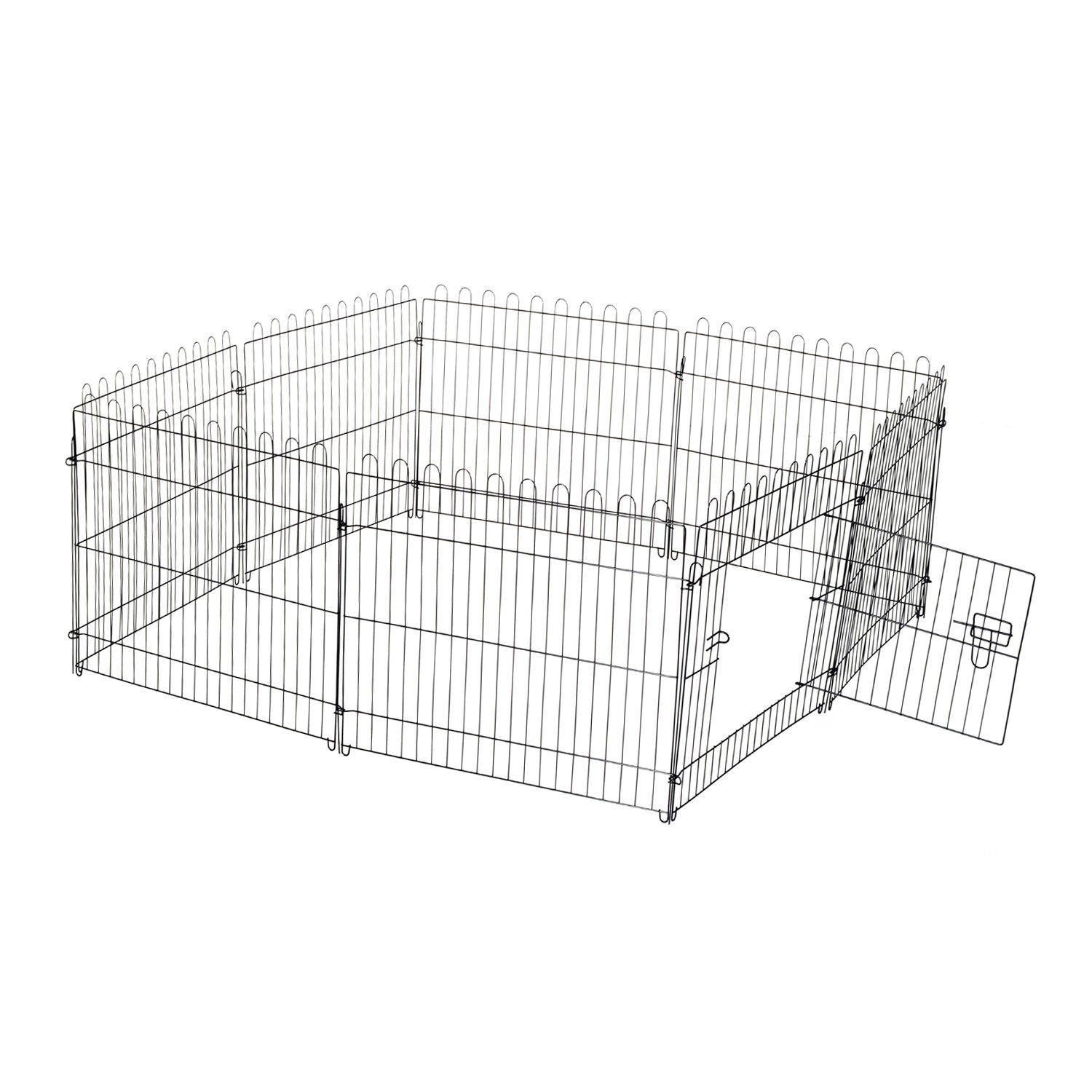 PawHut® Welpenauslauf Welpenzaun Laufstall Freilaufgehege Welpengitter 5 Maßen: Maße: 71x61cm