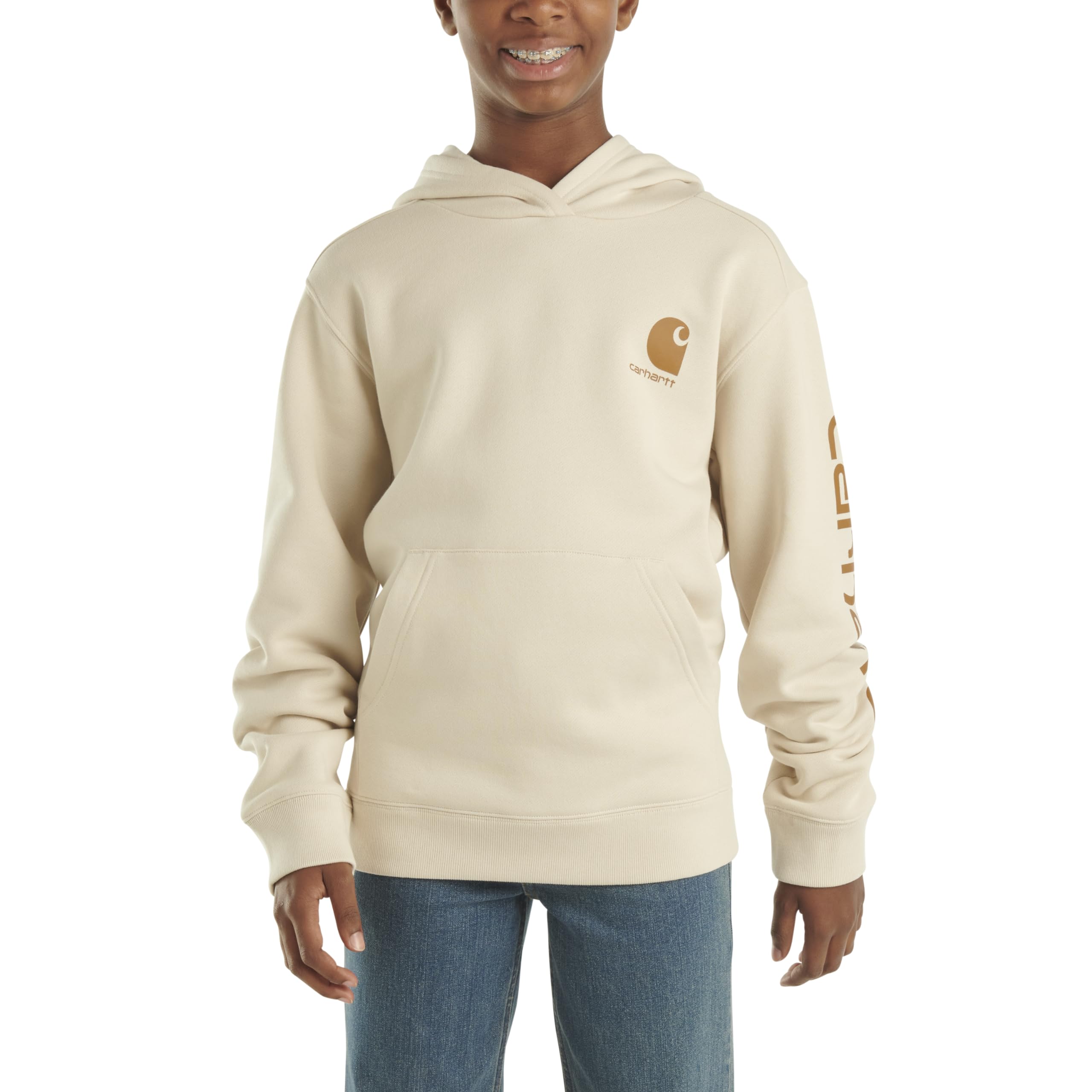 Carhartt Girl's Hoodie Fleece Pullover Sweatshirt Hooded