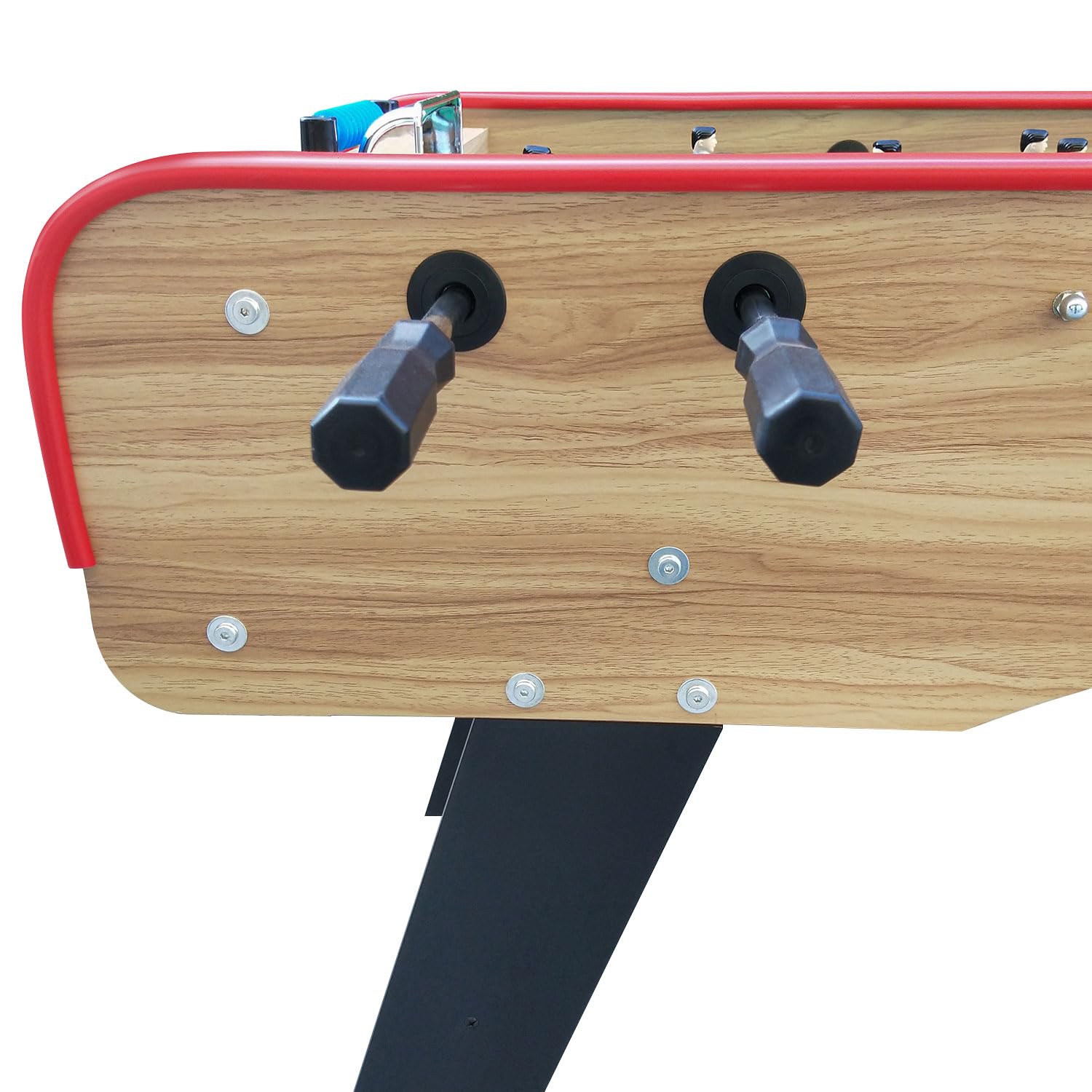 Babyfoot 140cm avec 4 balles incluses, Table Soccer de 2 à 4 Joueurs, Table de Baby-Foot