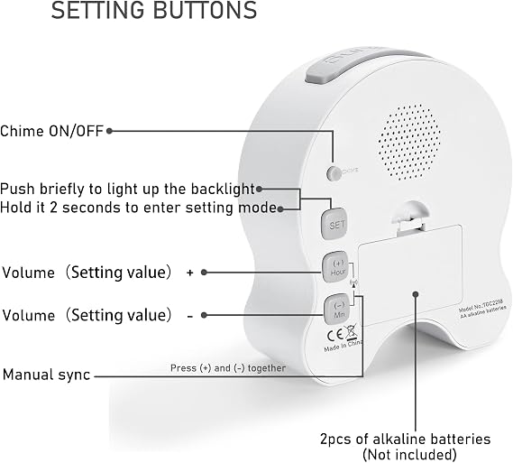 Hearkent Atomic Talking Clock & Atomic Digital Talking Watch