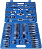 Die and Tap Metric Set 110 pcs, M2-M18 Screw Nut Thread Taps Dies Kit Thread Screw Tapping Tool Tap Set Precision Metric Taps Dies Set, for Cutting External and Internal Thread