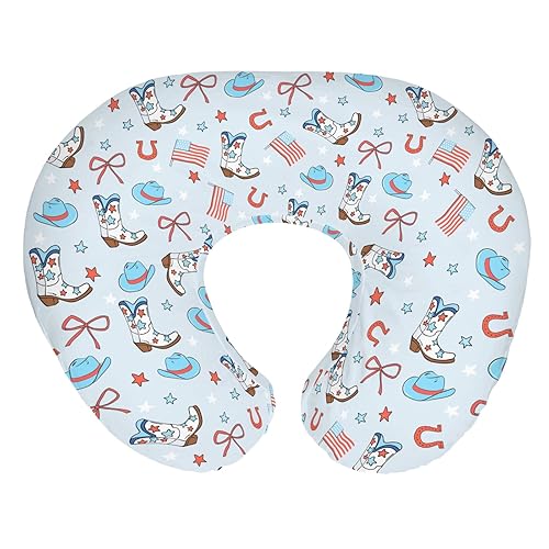 Miniatura 14 de Western Cowboy - Fundas de almohada de lactancia para niños y niñas, cactus del oeste salvaje, serpiente, ganado, cráneo, sol, lactancia, almohadas