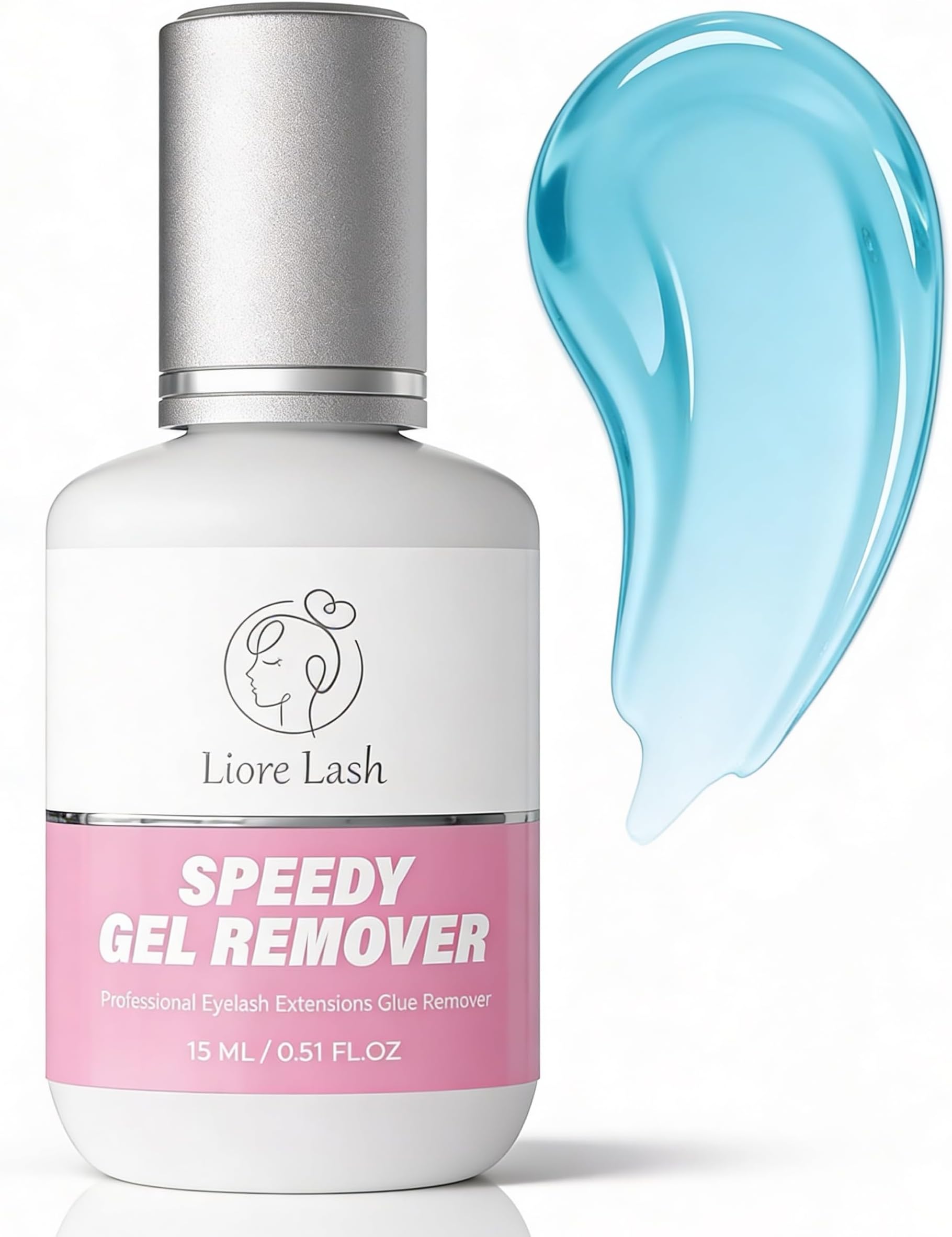 Speedy Gel Remover for Lash Extensions Liore Lash/Fast Lash Remover for Eyelash Extension Glue/60 Sec Dissolution Time/GBL Free Debonder/Lash Glue Remover Tech Salon Supplies (Remover for Glue)