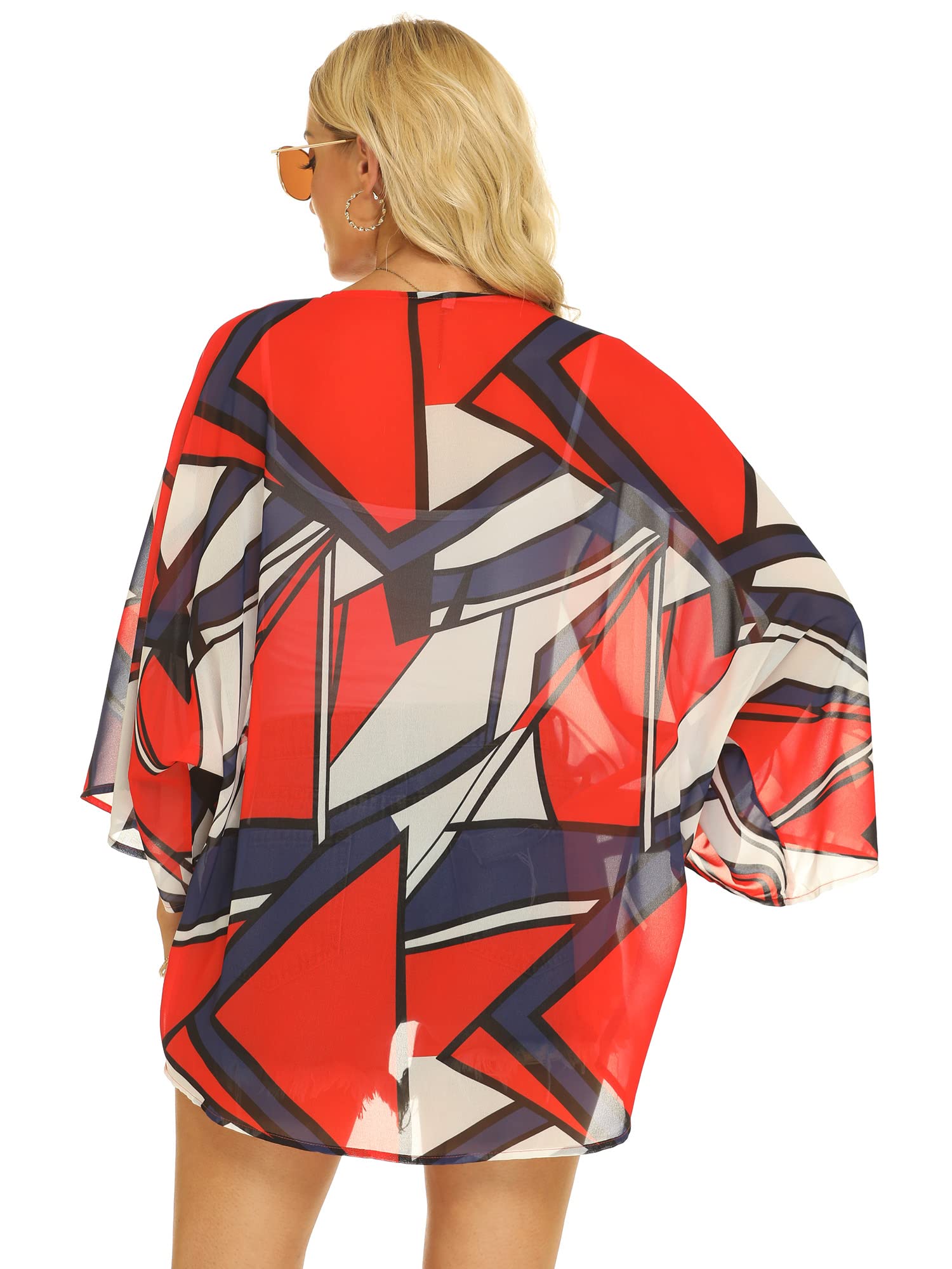 Chunoy Luźna turecka sukienka dla kobiet, luźna, lekka, oversize, kaftan, sukienka plażowa, sukienka maxi, Blok kolorów, XXL