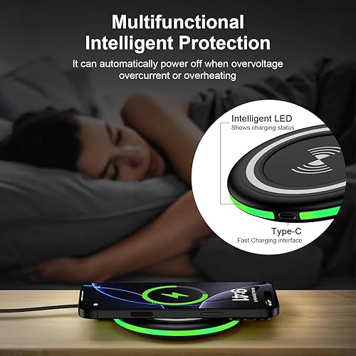 Miniatura 3 de Cargador inalámbrico Google Pixel de carga rápida para Pixel 9a9Pro XL9Pro Fold8A8 Pro7A76,15W cargador de teléfono inalámbrico para Android con