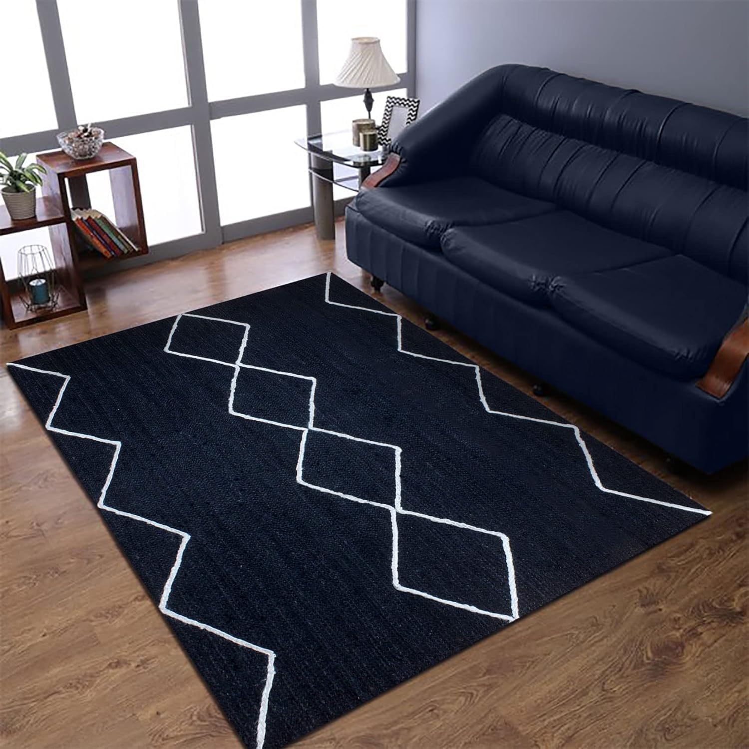 Naze Jute Braided Carpet Natural Rug Hand Woven & Reversible for Office, Living Room, Kitchen, Guest Room, Sofa Area 5x7 Pattern 27 (B0CJVTJRJZ) Amazon Price History, Amazon Price Tracker