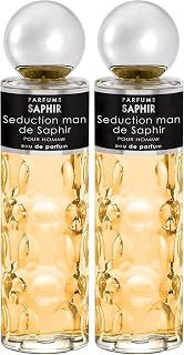 PARFUMS SAPHIR Seduction Man - Eau de Parfum con vaporizador para Hombre - 200 ml (Paquete de 2)