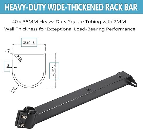 Miniatura 5 de Portabicicletas trasero,Portaequipajes para bicicletas,Aleación de aluminio,Reflectante de gran tamaño,Portabrocas integrado completamente