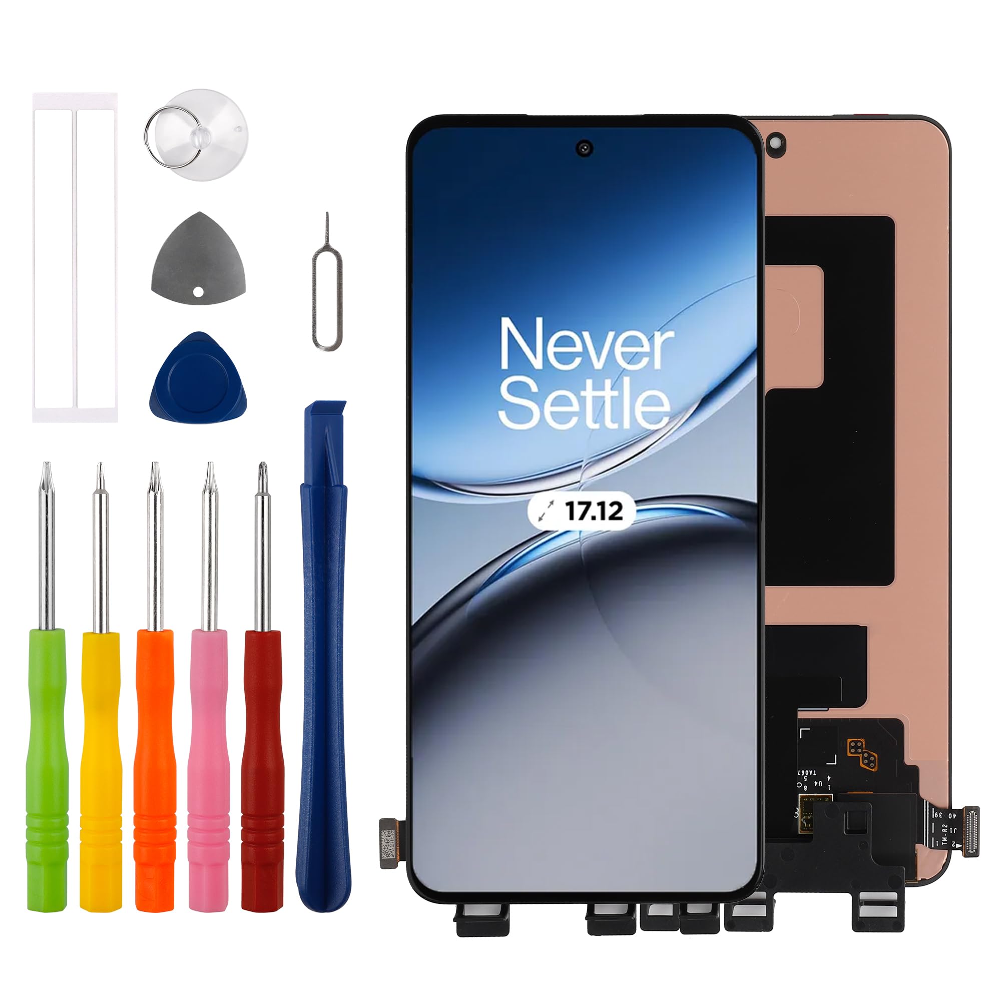 Duotipa Neu 6.74" AMOLED Display Kompatibel mit Oneplus 1+Nord 4 CPH2663, CPH2661 LCD Display Touchscreen Digitizer Montage mit Reparatur Tools Kit,，Support Fingerprint Function
