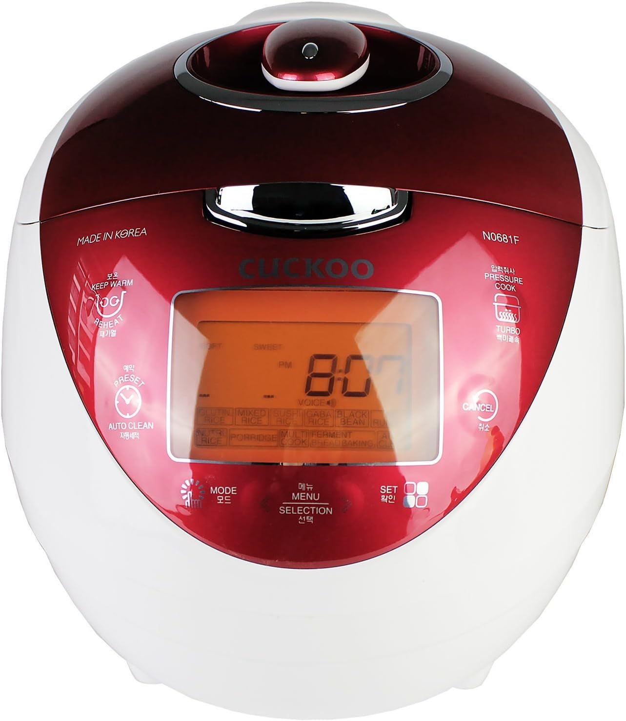 CUCKOO Cuiseur à riz CRPN0681F Petit cuiseur à riz numérique Flzzy