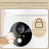 Faroro Automatic Cat Feeder with Camera, 1080P HD Video with Night Vision, 2-Way Audio, 4L Pet Feeder with Adjustable Camera Angle & Blockage Sensor, APP Control Cat Food Dispenser, 5GHz Wi-Fi - 6