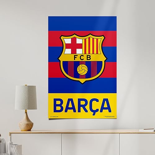Miniatura 4 de Desert Cactus FC Barcelona - Póster de fútbol de fútbol de 24 x 36 pulgadas, decoración oficial para fanáticos (24 x 36, estilo H)