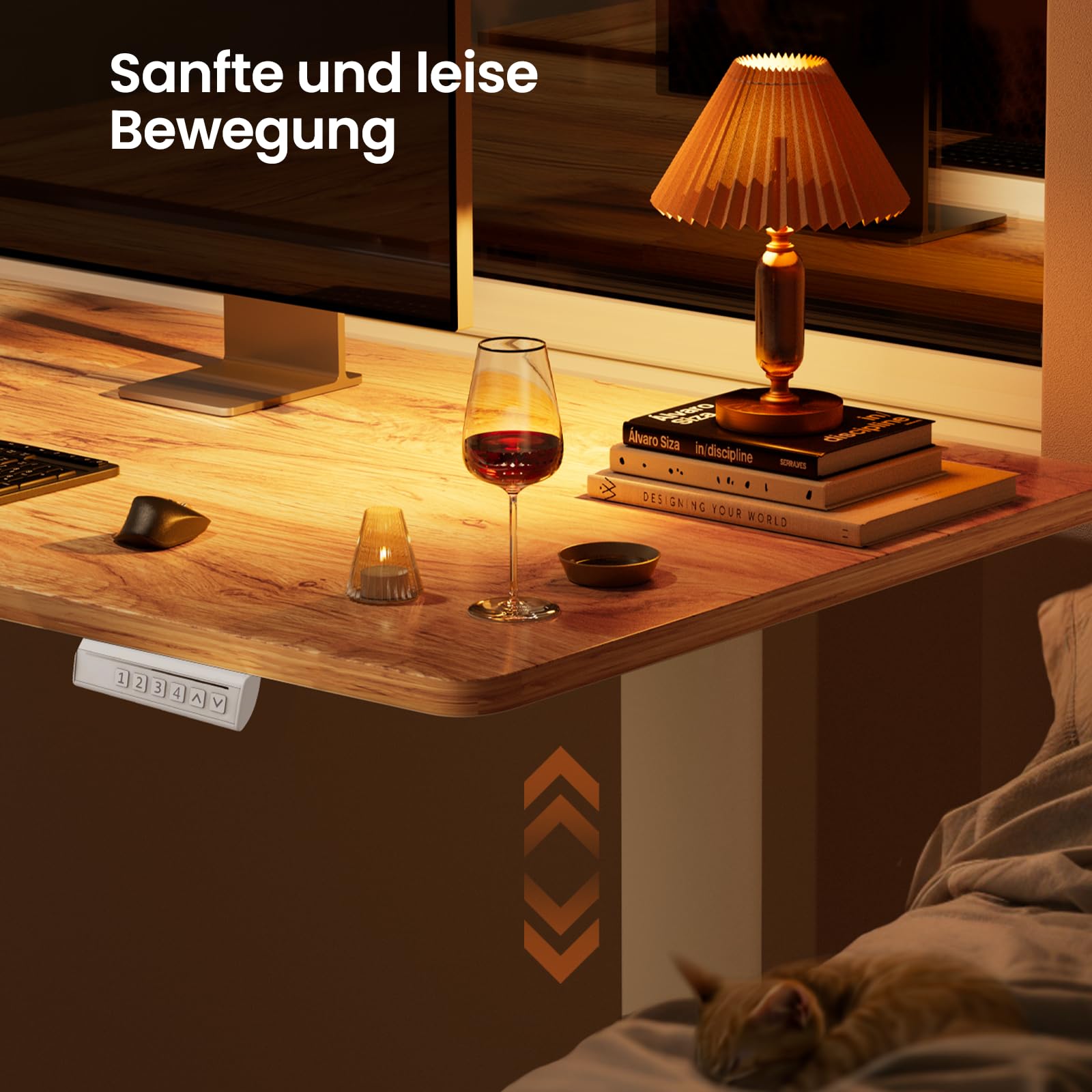 ErGear Elektrisch Höhenverstellbarer Schreibtisch L Form 160 x 140cm, L Förmiger Schreibtisch mit Einzelmotor, Eckschreibtisch Höhenverstellbar mit 4-Memory-Steuerung
