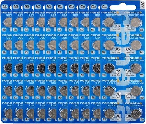 Miniatura 1 de Renata 390 SR1130SW - Batería de reloj de óxido de plata de 1,55 V (100 unidades)