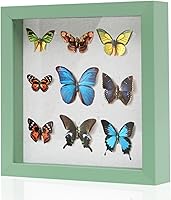 Vista 25 de Muzilife Marco de Fotos Shadow Box de 11x14 pulgadas con Tablero de Lino - Madera Profunda y Vidrio Templado, Estuche Rústico de Exhibición Listo