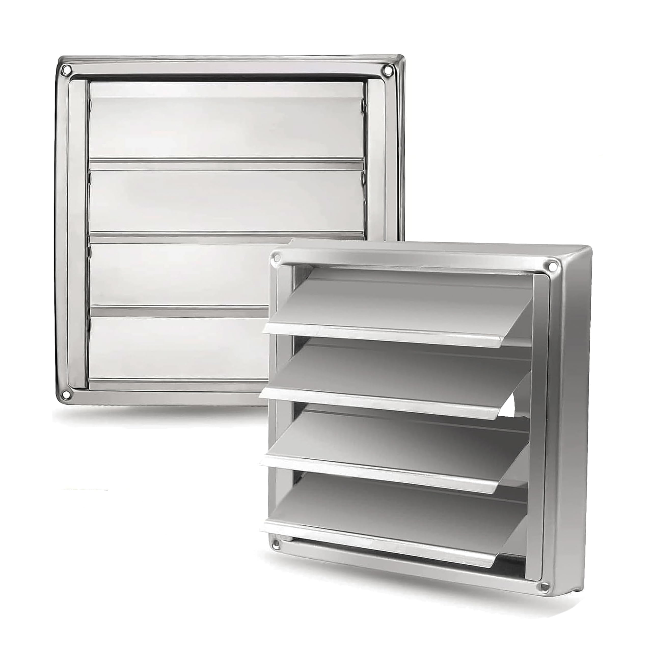Stainless Steel Air Vent Grille, Weather Resistant, Tumble Dryer, Hoods, Ventilations, Exhaust Ducts (YK Grid 150mm, 150mm)