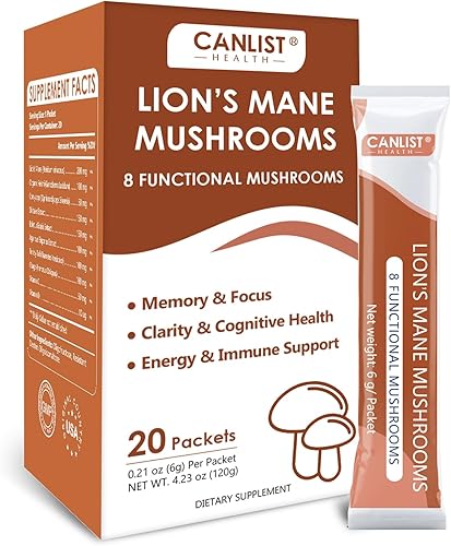 Polvo de setas melena de león