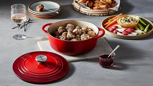 Miniatura 6 de Le Creuset Horno holandés redondo de hierro fundido esmaltado 275 cuartos de galón Caribe
