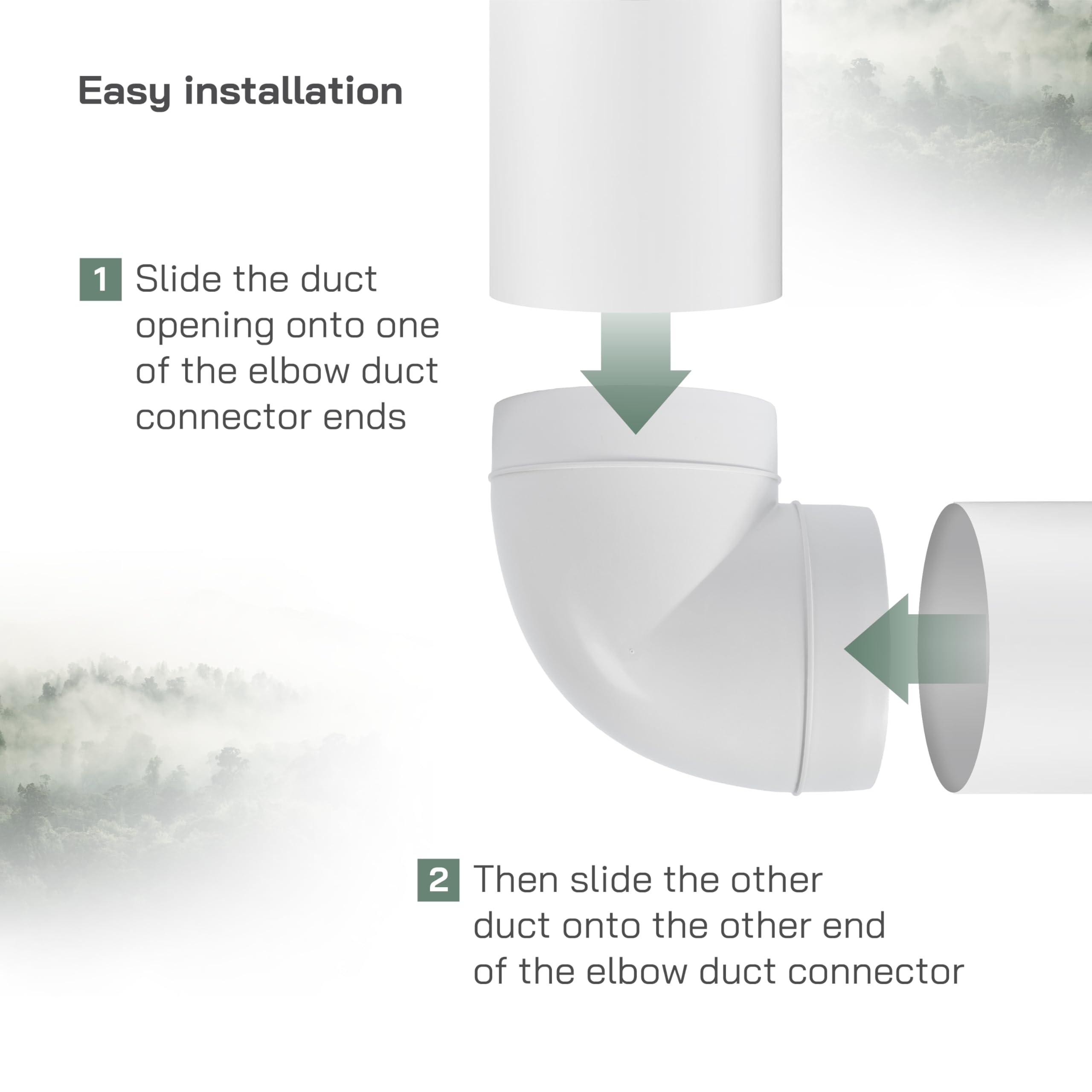Vent Systems 150mm 90 Degree Elbow Duct Connector - Image 4