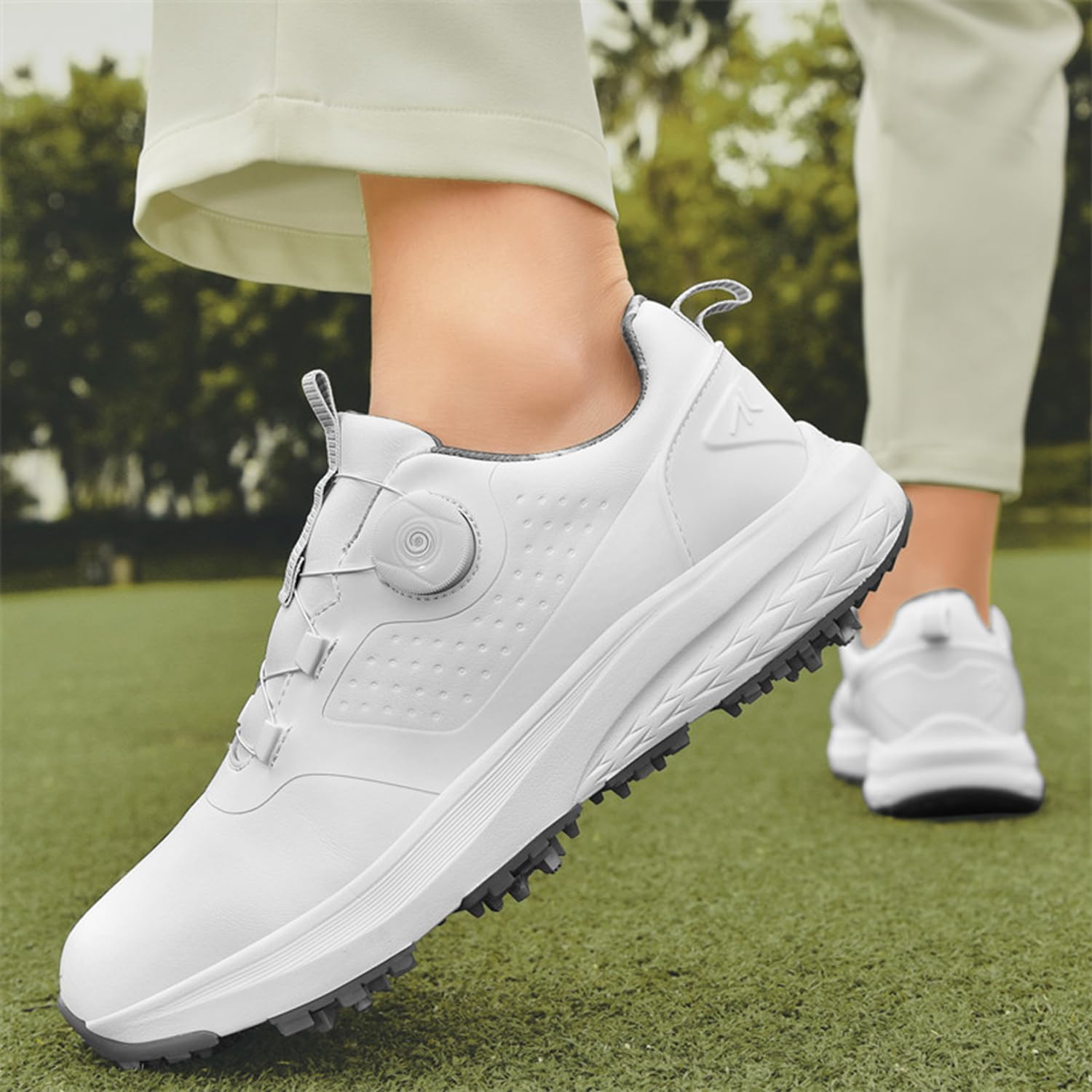 Herren Golfschuhe mit Spikes, wasserdichte Golfschuhe für Herren